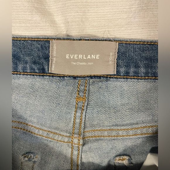 Everlane Japanese Denim Cheeky Jean - Size 32 crop - Picture 3 of 14